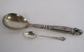 Christian F Heise 1904-1932 Danish silver spoon with 1925 assay total weight 2.53ozt and Christiam F