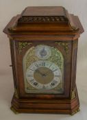 Fine early 20th century bracket clock by Lenzkirch in a walnut case with canted corners & ormolu