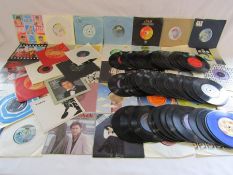 Collection of 7" vinyl records includes - Bay City Rollers, Queen, New Kids on the Block etc