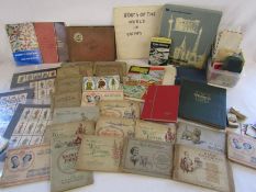 Collection of stamps and cigarette picture cards