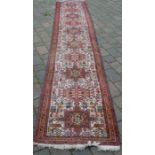 Persian style wool runner 371 cm by 78cm