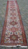 Persian style wool runner 371 cm by 78cm