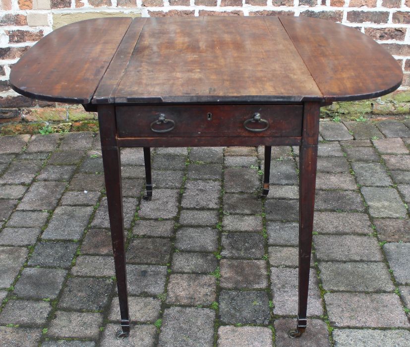 Georgian mahogany Pembroke table - Image 3 of 3