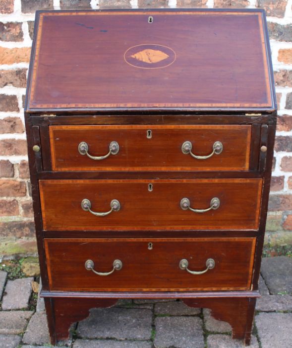 Small Edwardian mahogany bureau