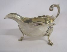 Spink & Son London silver 1890 sauce boat - total weight 7.03ozt
