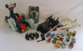 Collection of toys includes original Thundercats 1985 Mutant fistpounder Lorimar-Telepix vehicle,