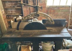 Watts Bros 3 phase bench saw (at a property outside Louth, viewing and collection, when sold, by