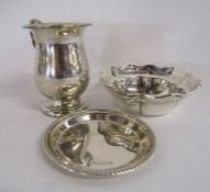 Birmingham silver bon bon dish, small silver dish and possibly John Rose Birmingham silver 1964