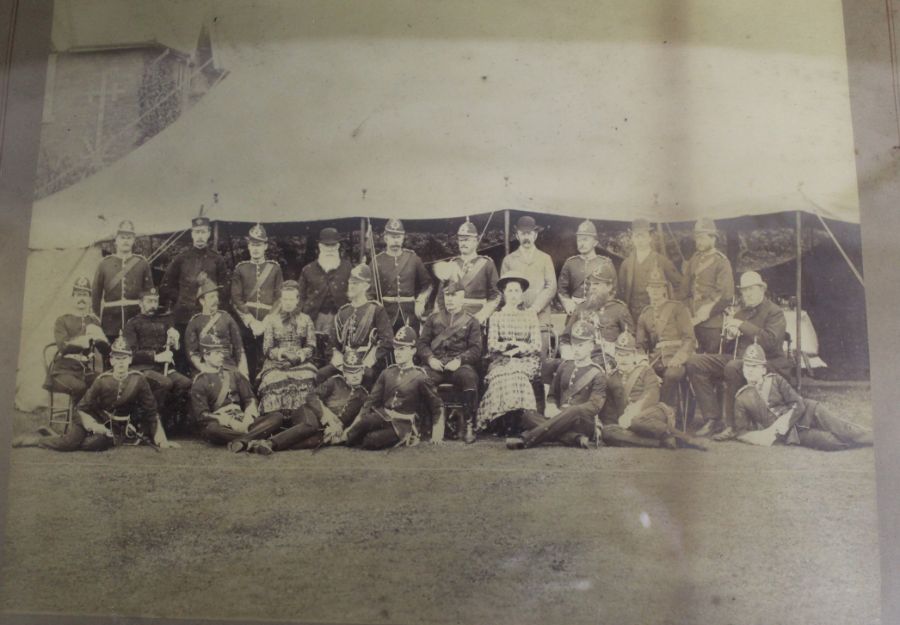 Four large black & white photographs (3 framed) depicting Police  / Military outside Lincoln Castle, - Image 4 of 5