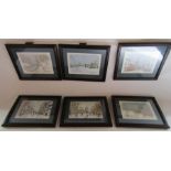 Set of 6 prints - includes Hubbards Hills Louth, Winter at Louth, Upgate Louth, Winter in