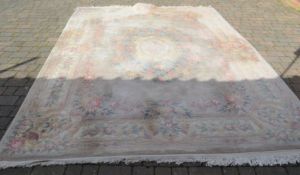 Large Chinese wool carpet 366cm by 274cm