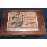 The New Erector - No. 4 in wooden box made by The A C Gilbert Co, New Haven, with manual of
