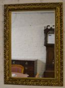 Gilt frame wall mirror 83cm by 61cm