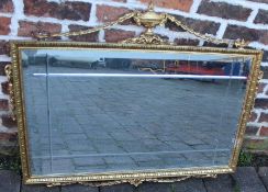 Antique style gilt framed mirror 93cm x 76cm