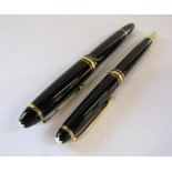 Mont Blanc meistertuck fountain and ball point pens