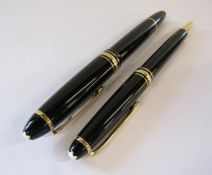 Mont Blanc meistertuck fountain and ball point pens