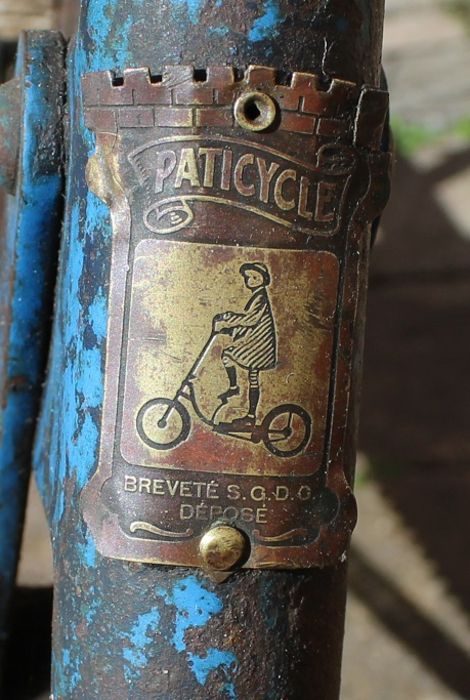 Early 20th c French made child's cycle / scooter "The Paticycle" - Bild 2 aus 2