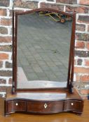 Victorian serpentine front toilet mirror