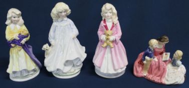 4 Royal Doulton figurines: Hope limited edition 776 / 9500 (NSPCC centenary) with box & certificate,