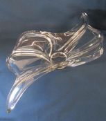 Glass splash bowl approx. 54cm wide