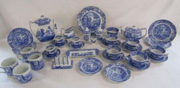 Copeland Spode old and new part coffee set with coffee cans and saucers, part tea set, mugs, milk