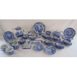 Copeland Spode old and new part coffee set with coffee cans and saucers, part tea set, mugs, milk