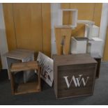 *Selection of wood / wood effect display stands - some branded