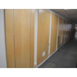 *Approximately 19 wall panels with vertical slats 212cm high x 100cm wide & 2 small wall panels