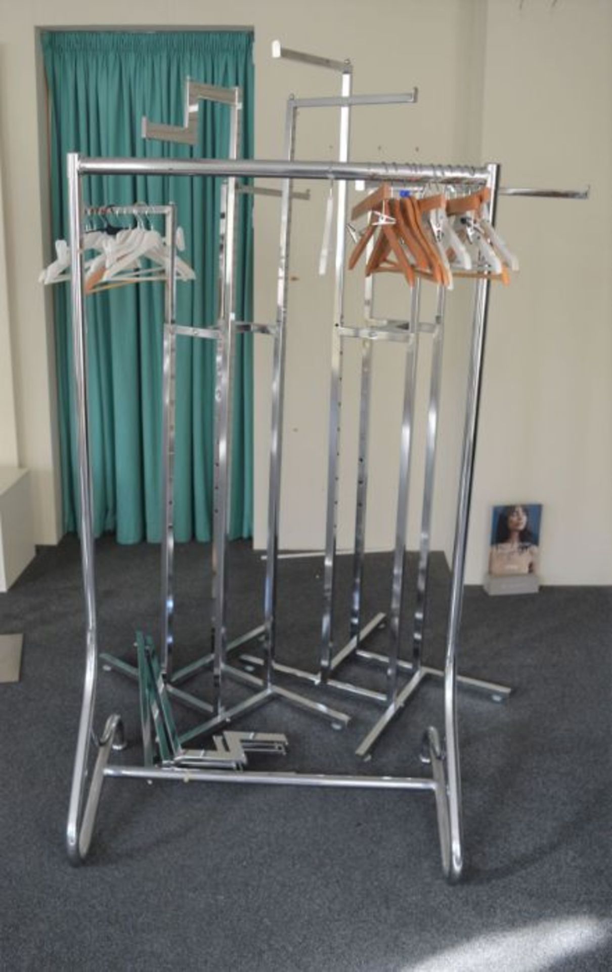 *1 x clothes rail & 2 adjustable rails with branches