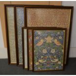 *6 framed William Morris design prints