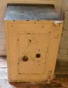 Late 19th/ early 20th century Phillips & Son safe (locked without a key) Ht 71cm W 48cm D 44cm