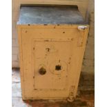 Late 19th/ early 20th century Phillips & Son safe (locked without a key) Ht 71cm W 48cm D 44cm