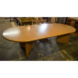 *Large modern oak veneer conference table L285cm W121cm.  This lot is subject to VAT.