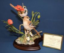 Country Artists limited edition "Summer Rendezvous" by Keith Sherwin 718 / 2500 with brass display