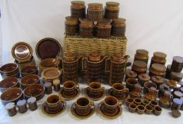 Large collection of Hornsea 'Heirloom' includes 3 coffee pots, sugar, tea, coffee, dried fruits,