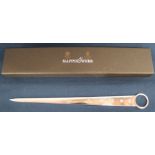 Mappin & Webb modern silver meat skewer / paper knife with box 1.95ozt