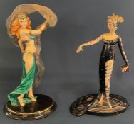 Two limited edition figurines including House of Erte The Franklin Mint Pearls and Rubies figure and