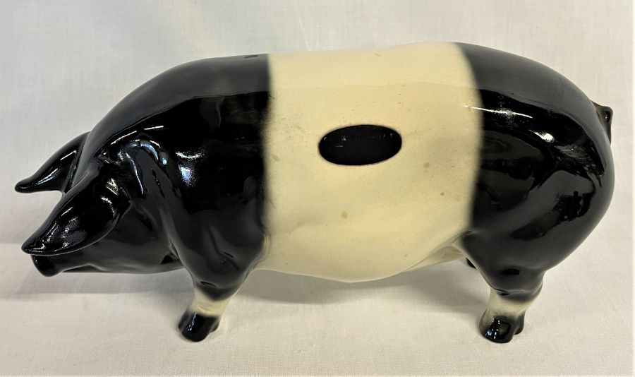 Selection of Coopercraft ceramic animals, including two rams, lamb, fox, pig and cat - Image 4 of 5