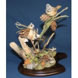 Country Artists limited edition "Autumn Gathering" with Crested Tits by Keith Sherwin (Guild