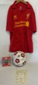 Liverpool football club collection including signed football including Ian Rush and Dominic