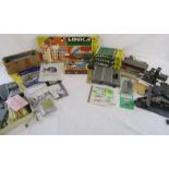 Collection of LINKA model building, station platforms, signals etc