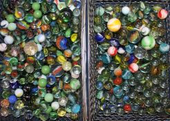 2 trays of marbles