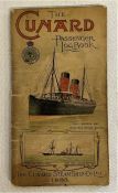 The Cunard Passenger Log Book dated 1893
