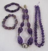 Amethyst necklaces and bangles