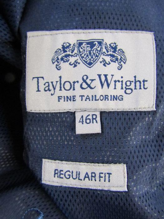Taylor and Wright suit 46R blazer with 38s trousers and brown Faster blazer, black 38" W 29"L - Image 5 of 5