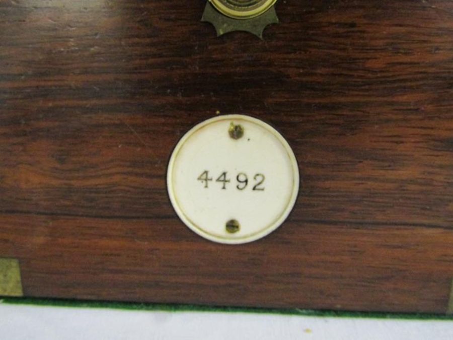 Victorian marine chronometer by Whyte,Thomson & Co 'Makers to the Admiralty' Glasgow, numbered 4492, - Image 4 of 16