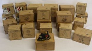 Approximately 23 boxed Boyds Bears figures / mugs - mostly unopened