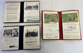 3 early 20th century postcard albums containing various Traction Engines