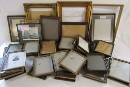 Large collection of empty pictures frames - mostly 8"x6"