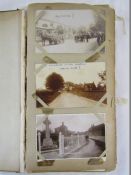 Postcard album containing postcards from Lincolnshire including Boston, Alford, Matlock Bath etc